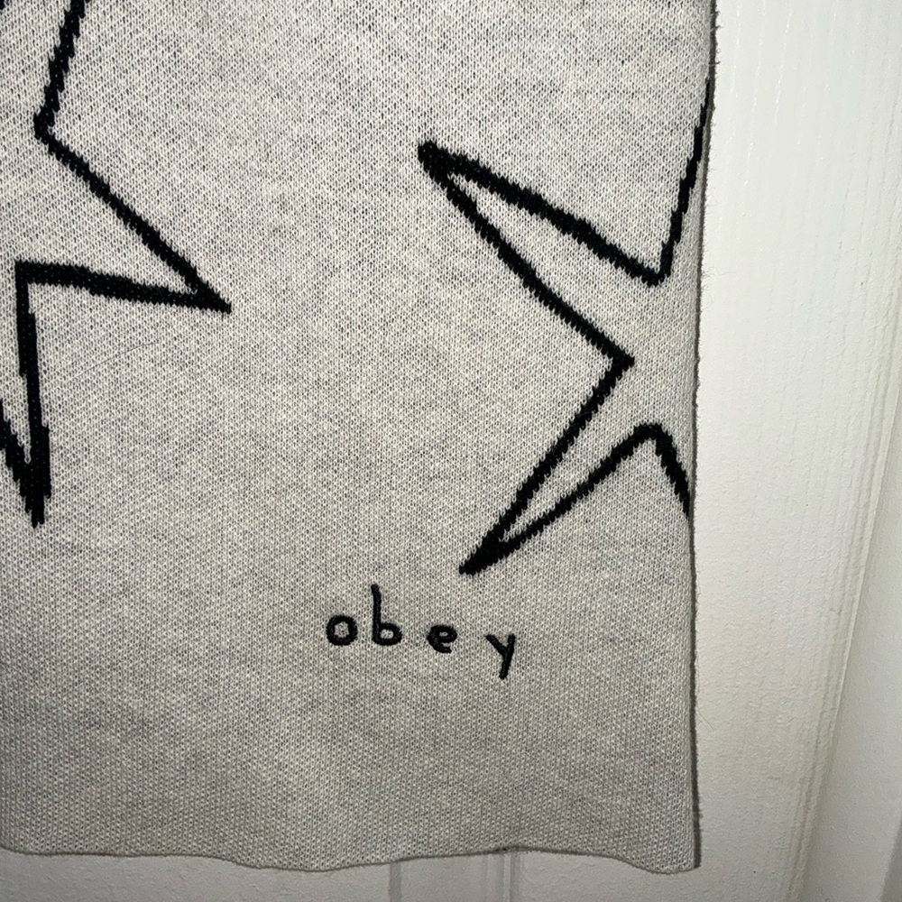 Obey Cream Star Pattern Mini Skirt - Picture 6 of 7